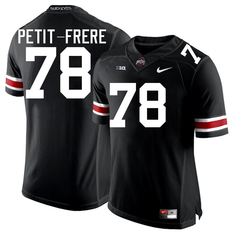 Nicholas Petit-Frere Ohio State Buckeyes Jersey College Football Uniforms-Black